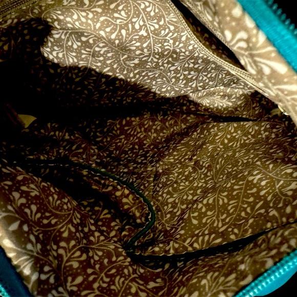 Turquoise Crossbody Soft Leather Purse/Bag. New Without tags - Picture 3 of 4